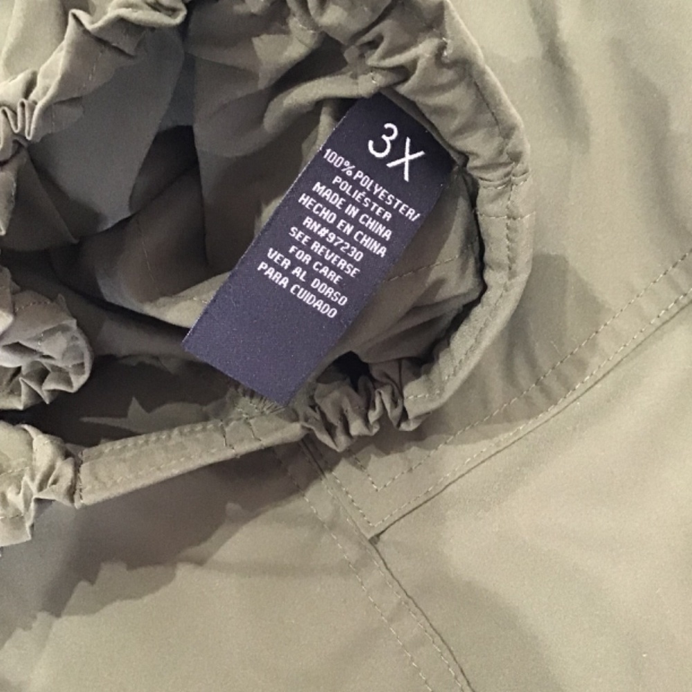 Almost Famous Women Size 3X Olive Green Parachute Cargo Midi Skirt Y2K Rave - Picture 10 of 12